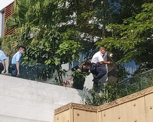 警方初步調查,懷疑賊人由鄰近的獨立屋爬入涉事獨立屋。 林思明攝