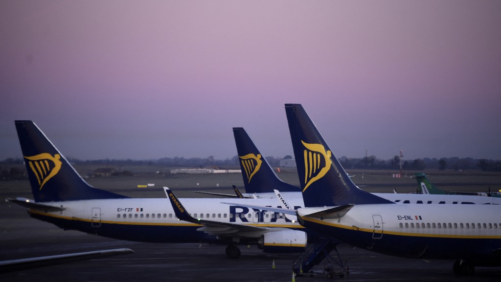 爱尔兰瑞安航空（Ryanair）。 路透社