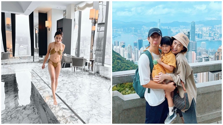 陳柏宇老婆符曉薇近日貼出十分性感的比堅尼泳照。
