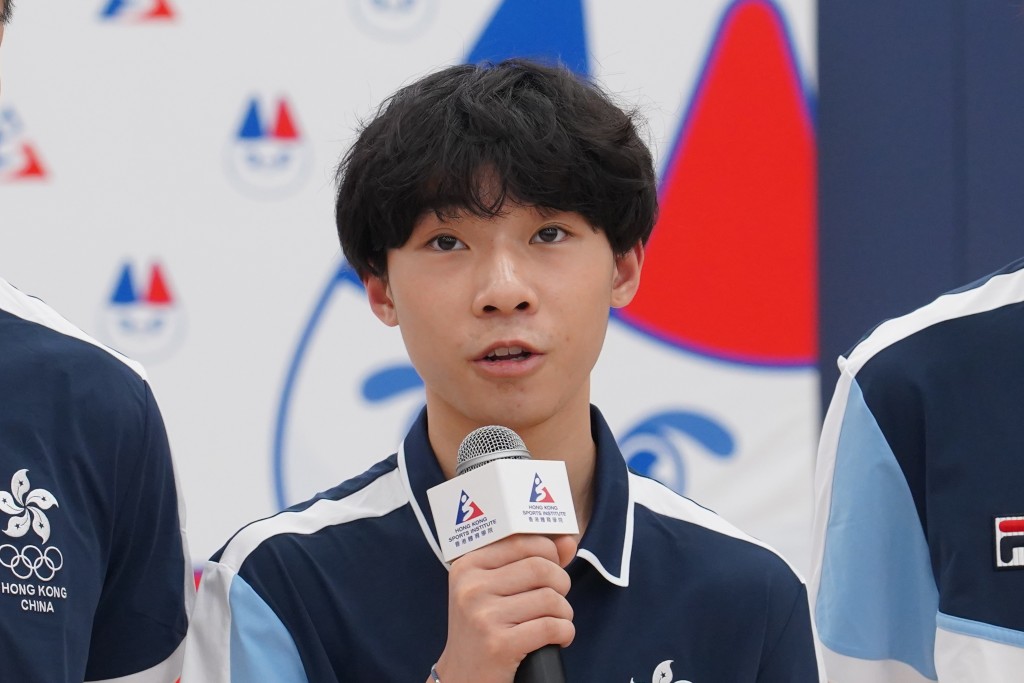 何承謙認為香港男花隊有力爭取亞運男團金牌。 葉偉豪攝