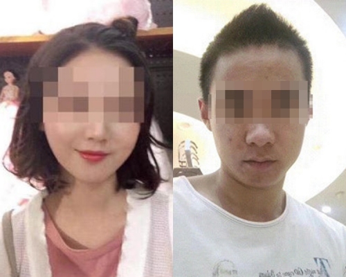 滴滴司機鍾元(右)姦殺20歲趙女被判死刑。網上圖片