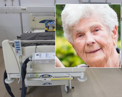比利時一名90歲的婆婆不願意戴呼吸器,只要留給來救年輕病人。(網圖)