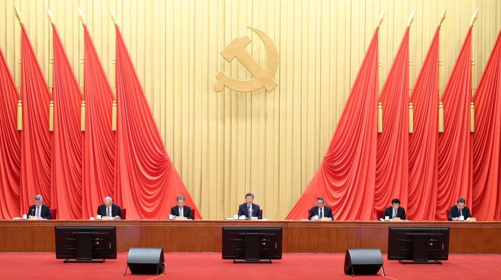 中國共產黨第二十屆中央紀律檢查委員會第三次全體會議今天（8日）開幕。（新華社）