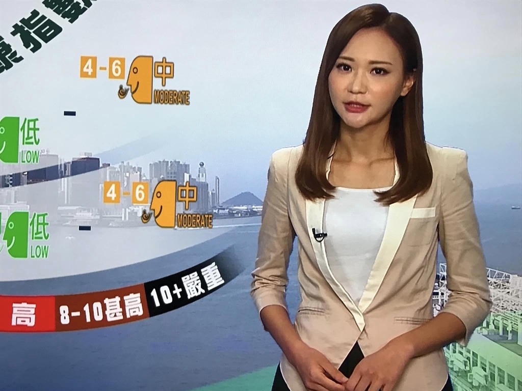 麦诗敏要兼顾做天气女郎。