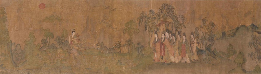 出自东晋名画家顾恺之手笔《洛神赋图》的北宋摹本。