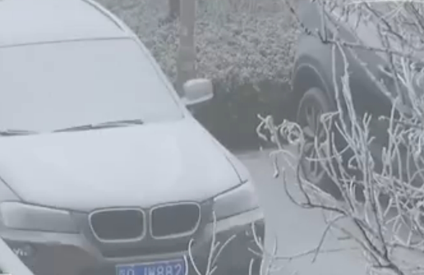 當地市民表示，起初以為只是陰天，走到街上才知道下雪，也感覺空氣比平日好。