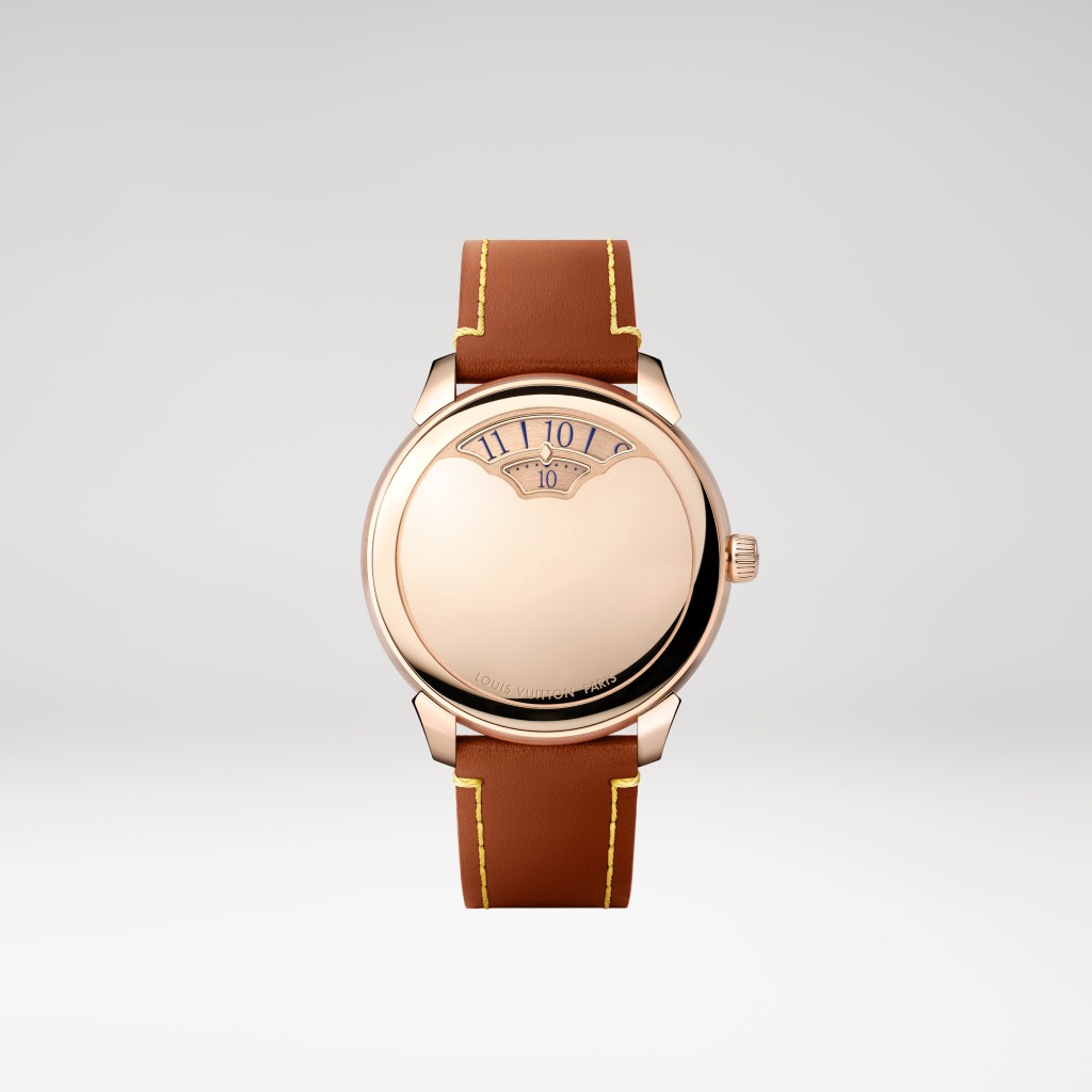 Louis Vuitton Tambour Convergence,錶殼:37mm玫瑰金/ 機芯:LFT MA01.01自動/ 售價:$275,000。 Louis Vuitton Tambour Convergence,錶殼:37mm玫瑰金/ 機芯:LFT MA01.01自動/ 售價:$275,000。