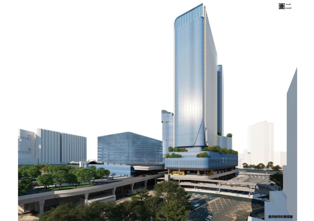发展局发言人表示，建议在海边发展一座230米、约50层高的商住两用大楼。