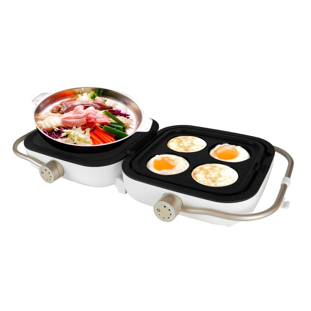 Smart Chef二合一摺疊式電陶爐及燒烤爐/原價$1,998、現售$699/豐澤網店。
