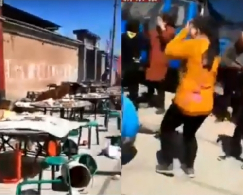 河北霸州康仙莊鎮栲栳圈村一戶村民中午辦喪事時發生石油氣罐爆炸,官方消息指有66人受傷。(網圖)
