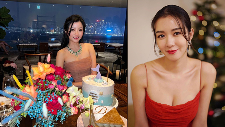 麥明詩低胸現身賀友人生日,露膊露埋腿搶鏡過壽星女陳可欣。