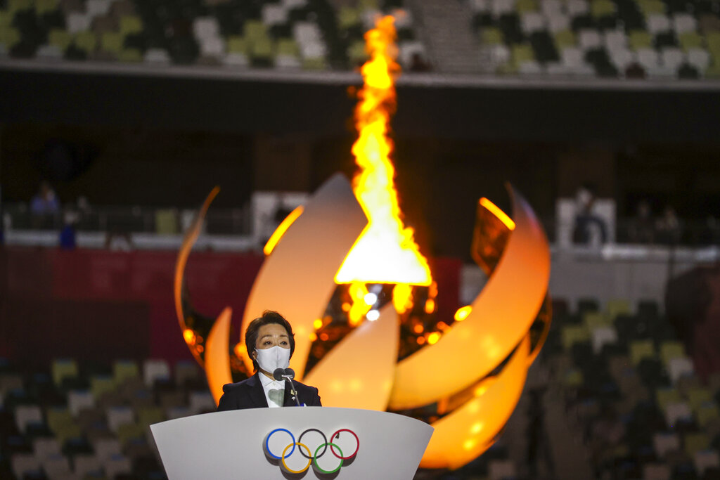 東京奧組委主席橋本聖子。AP