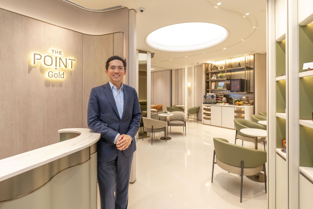 新地執行董事郭基泓在 The Point Gold 貴賓室。 新地執行董事郭基泓在 The Point Gold 貴賓室。