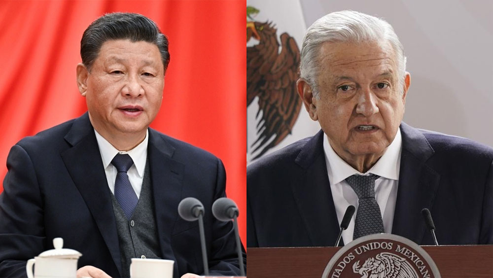 習近平與墨西哥總統互致賀電,慶祝兩國建交50周年。