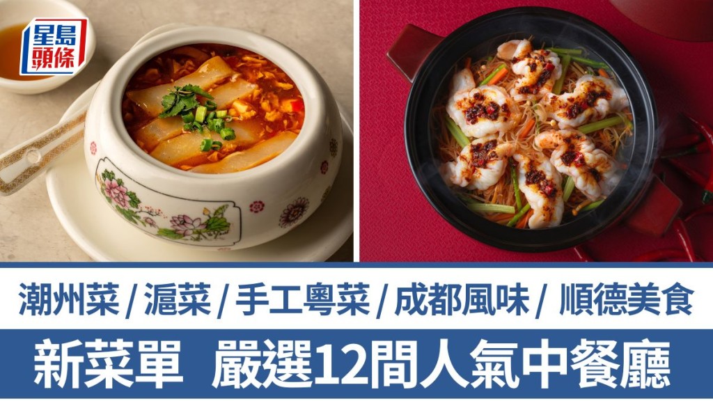 中菜推介2026｜精選12大中菜餐廳新菜單 滬菜/成都菜/潮州菜/粵菜/順德菜/川菜