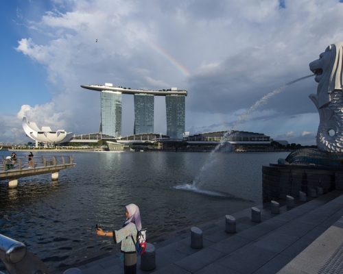 新加坡新冠疫情近日升溫。新華社資料圖片