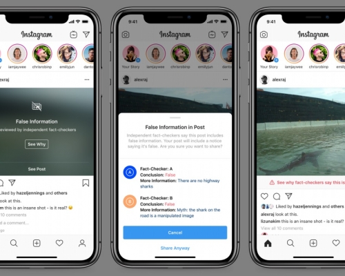 Instagram利用人工智能(AI)系統偵測用戶帖文內容,打擊網絡欺凌。。