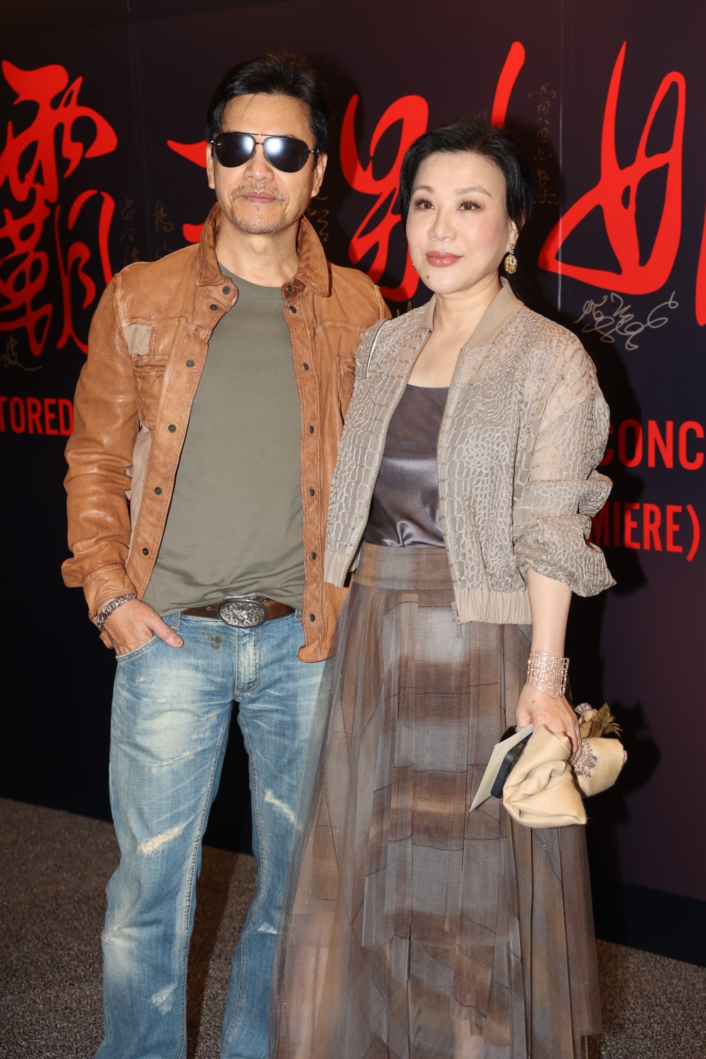 呂良偉與太太楊小娟夫妻檔現身。