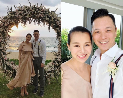 呢條杏色長裙,個肚有少少凸起,就惹起網民疑問啦!