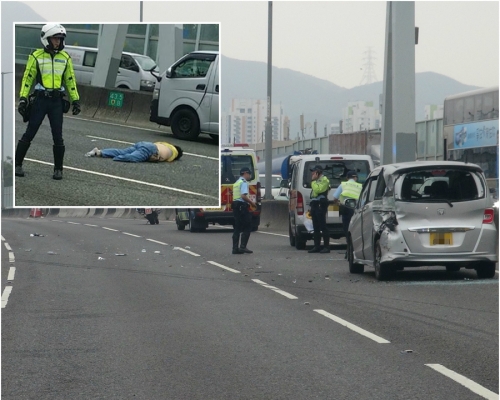 元朗公路車禍。