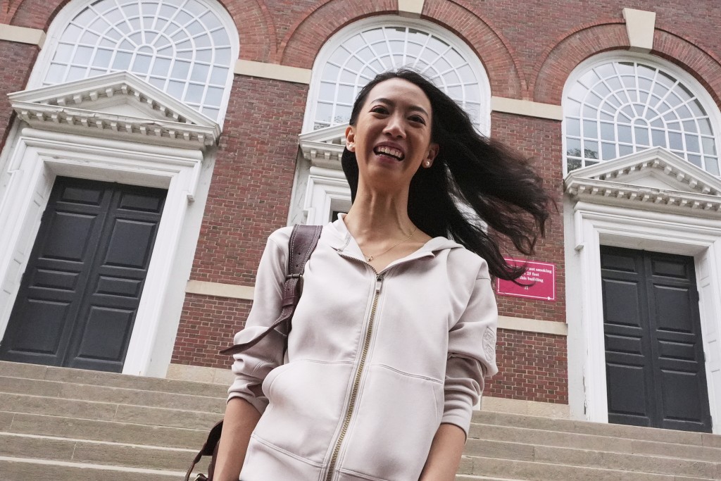 江玉蓉來自中國青島。美聯社 江玉蓉來自中國青島。美聯社