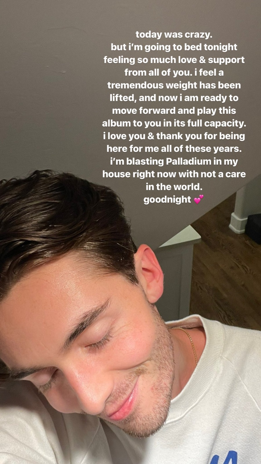 Greyson發文感謝fans多年來的支持。