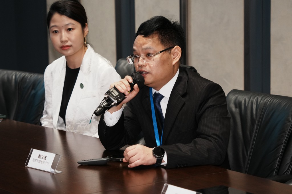 易感科技創始人兼首席執行官鄭文波。 易感科技創始人兼首席執行官鄭文波。