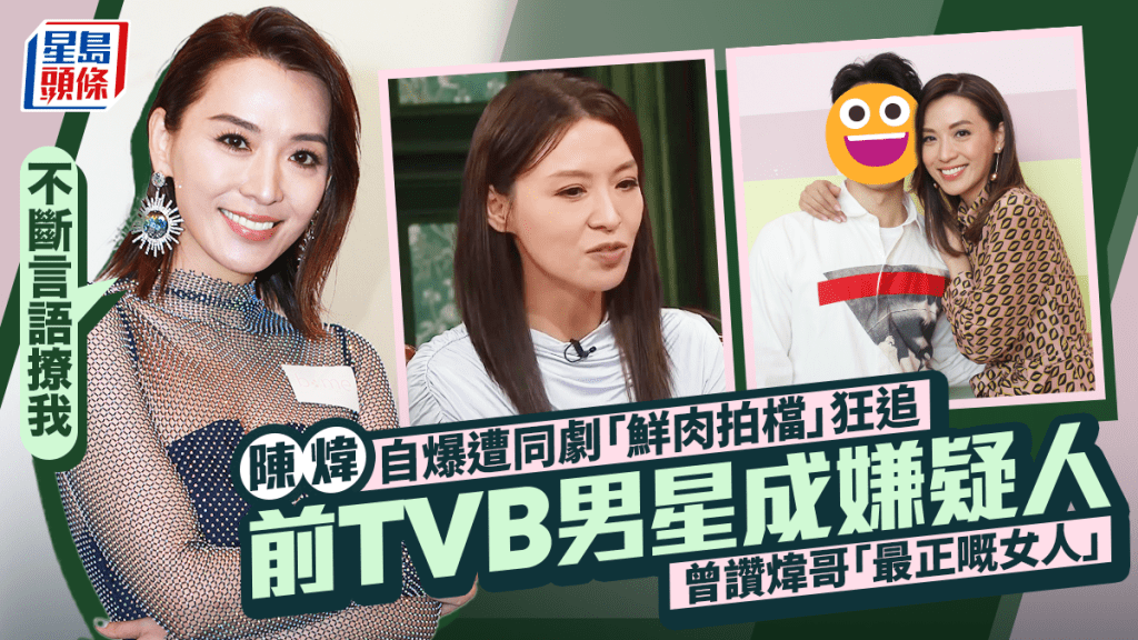 陳煒大爆遭同劇「鮮肉拍檔」狂追：不斷言語撩我  前TVB男星成嫌疑人  曾讚煒哥「最正嘅女人」