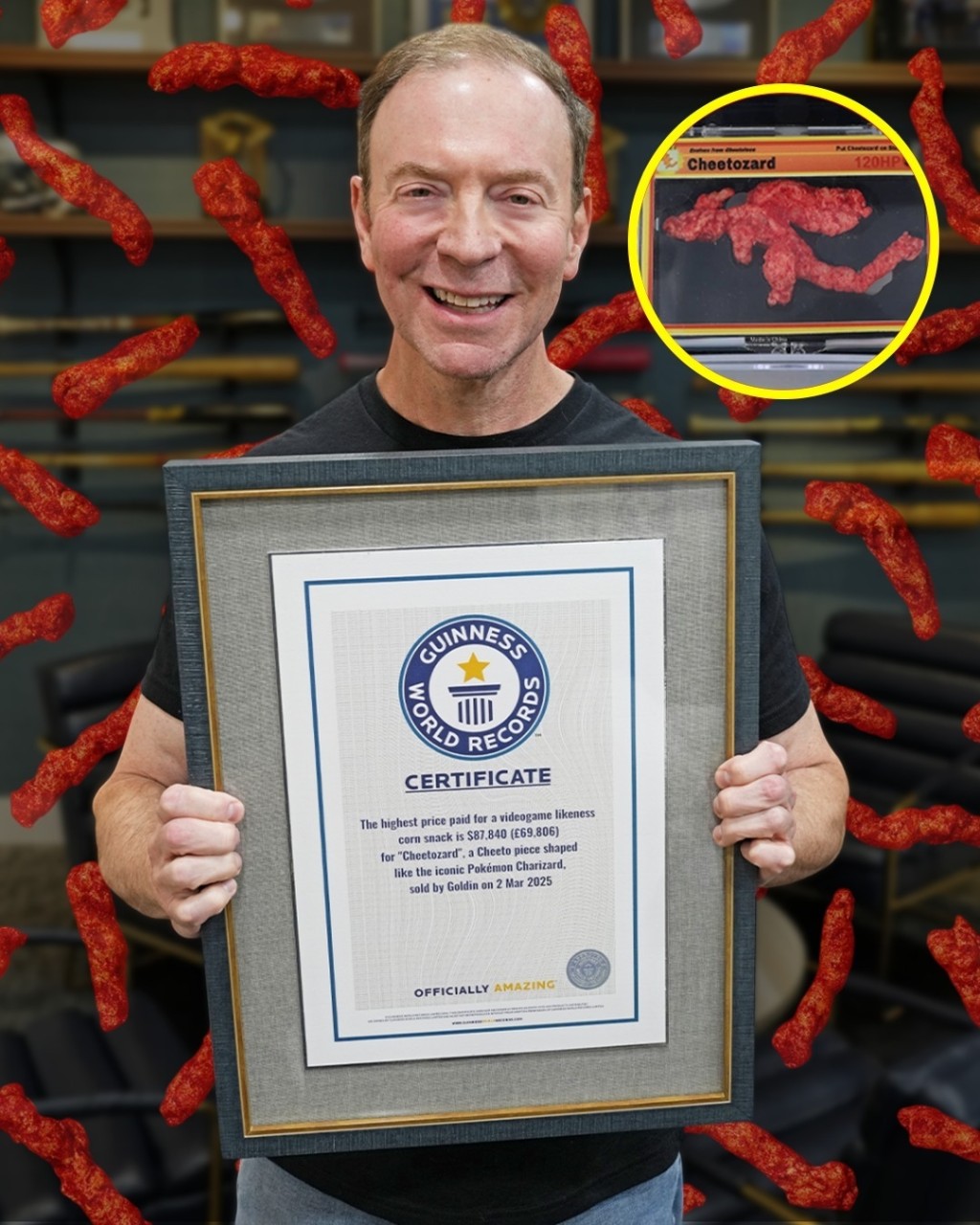 “喷火龙”造型粟米条近69万天价成交，获健力士世界纪录认证，近日再度引发讨论。 Guinness IG