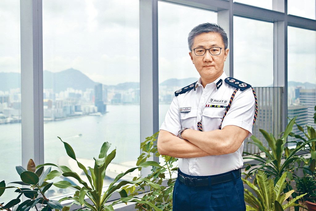 警務處處長蕭澤頤強調，會繼續帶領警隊全力維護國家安全及維持社會治安。