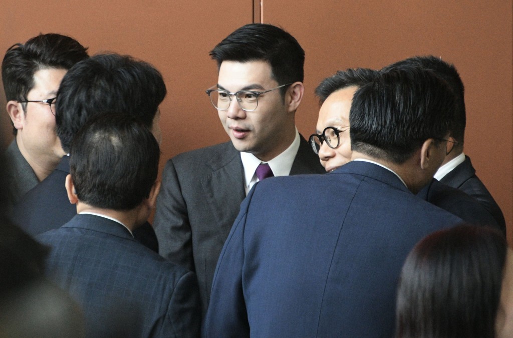 新界北當選人譚鎮國。 新界北當選人譚鎮國。