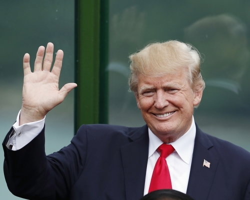 特朗普曾公開形容金正恩精神錯亂,又形容他是「火箭人」。美聯社