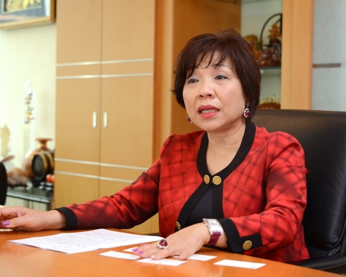 金利豐行政總裁朱李月華回應傳媒查詢時,證監搜查與金利豐無關。資料圖片