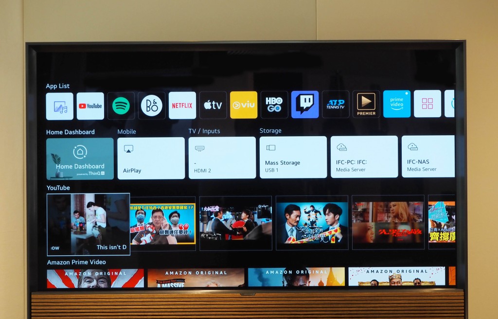 操作系統用上最新版本的WebOS，主頁設計方便搜尋個人化影視內容。
