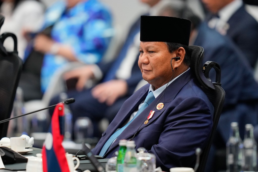 印尼总统普拉博沃（Prabowo Subianto）。美联社