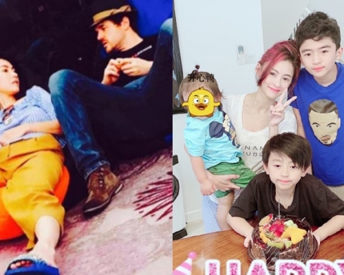 栢芝抱住的Marcus頭髮金色，故再傳其生父是英籍的Leo。