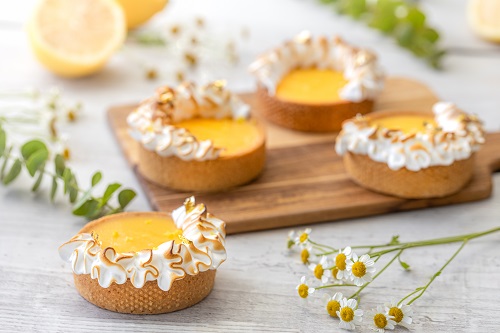 檸檬撻 $48
蛋白霜質感綿密，檸檬吉士以由檸檬汁及檸檬皮煮成，酸甜清新。