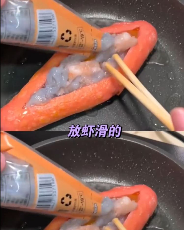 在熱狗腸不斷塞入不同饀料，就像瑜珈褲一樣充滿彈心生，成為新一代的流行「梗」。