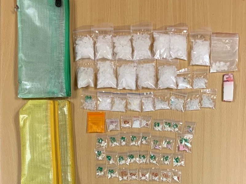 行動中檢獲的證物。