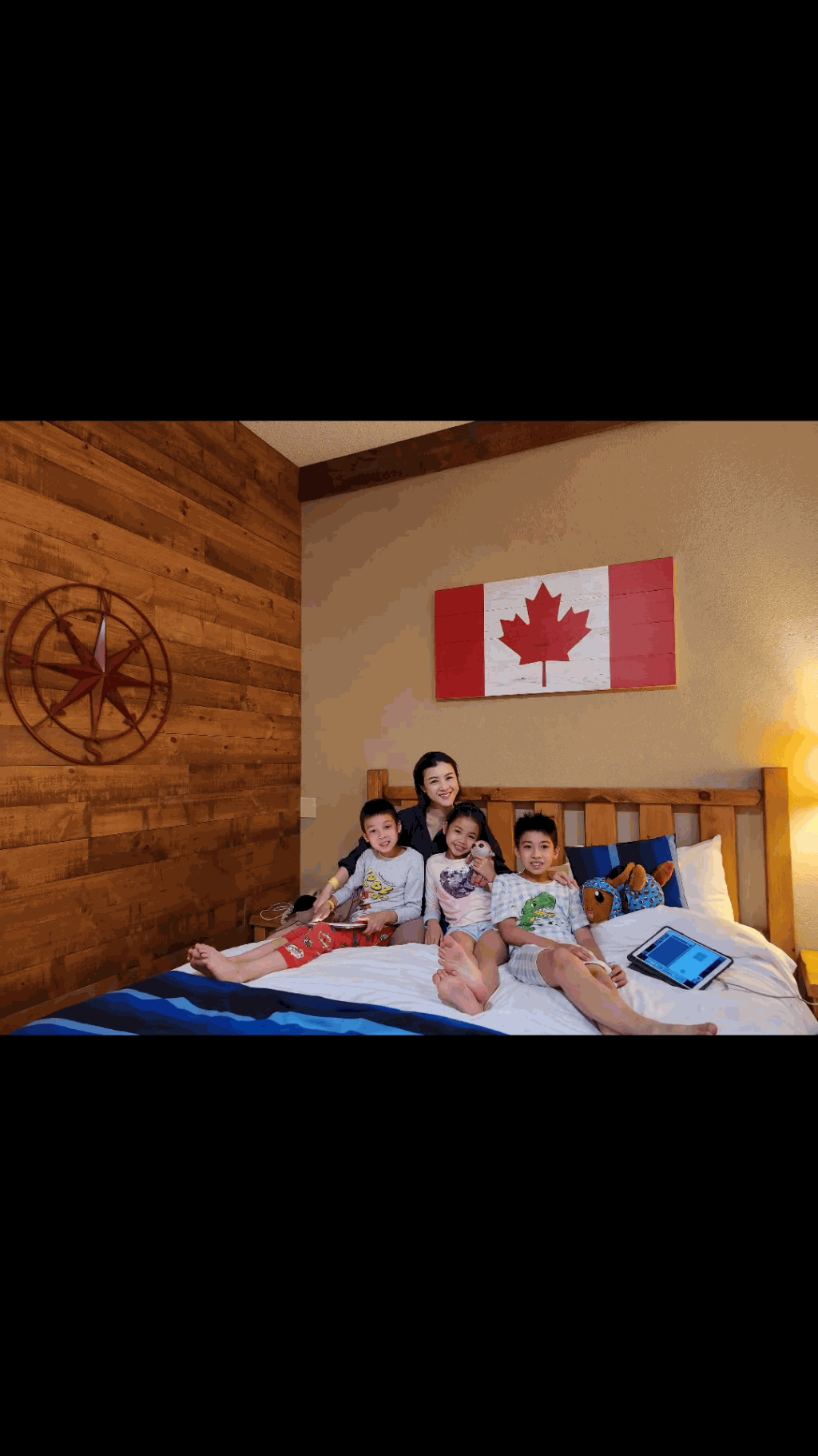 陳茵媺不時於社交網分享在加拿大的親子時光。