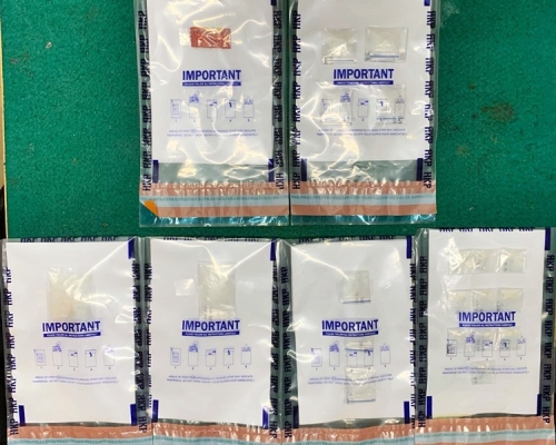 行動中檢獲的證物。