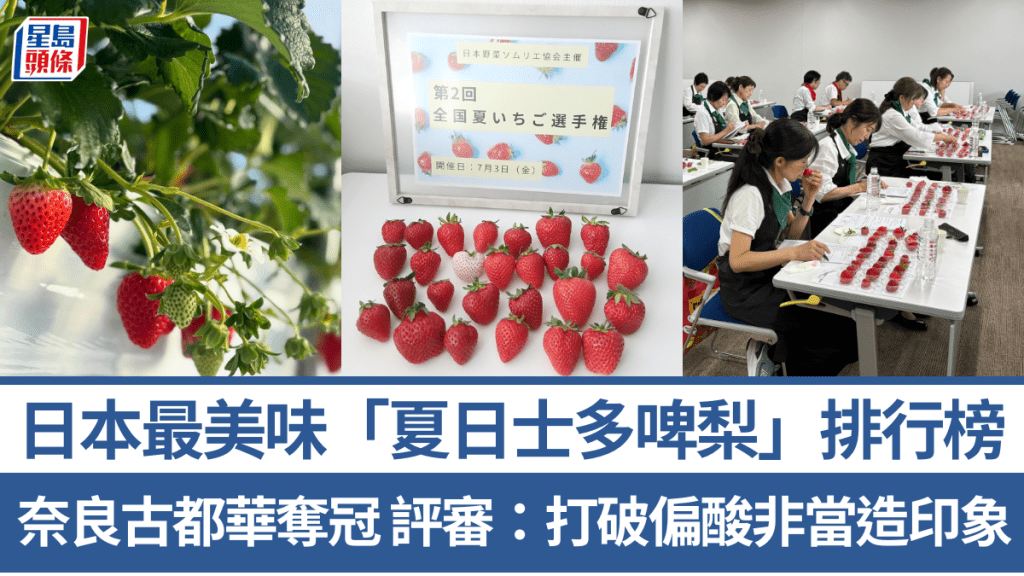 日本最美味「夏日士多啤梨」排行榜！奈良古都華「極夏ノ雫」奪冠 專業評審：打破偏酸非當造偏酸硬印象