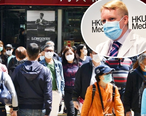 高本恩(小圖)強調只要持久實施這些措施、全民時刻保持警惕,便可大大減輕疫情的影響。資料圖片