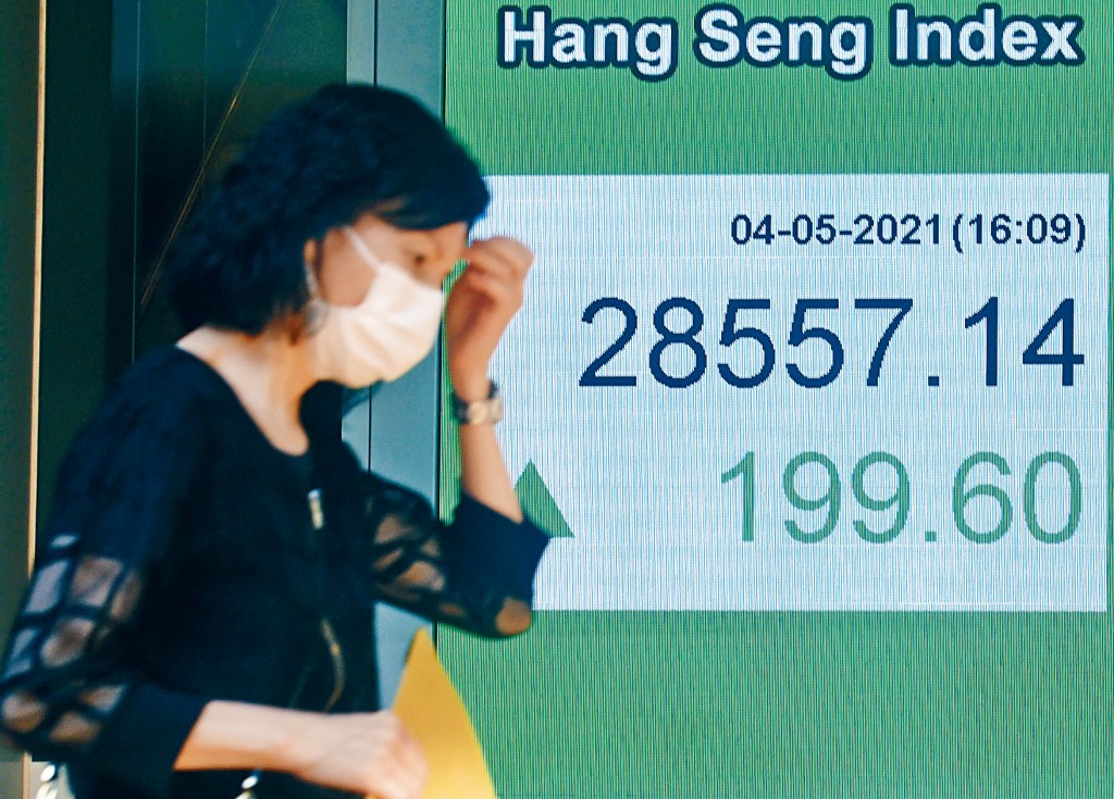 恒指兩日累瀉近千點後，昨日反彈近二百點。