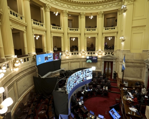 美國眾議院通過《香港自治法案》。AP資料圖片