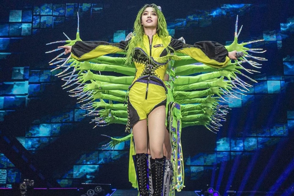 蔡依林去年巡迴演唱會的其中一個造型。