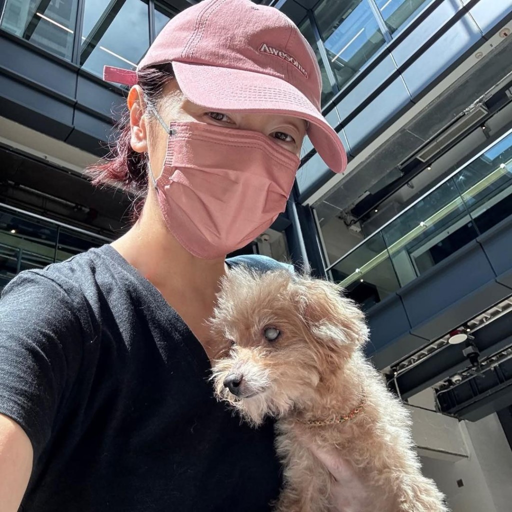 向海嵐17歲高齡愛犬Chloe。