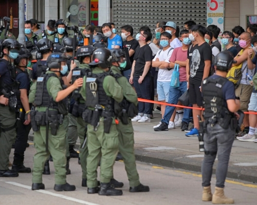 警方設立封鎖線。