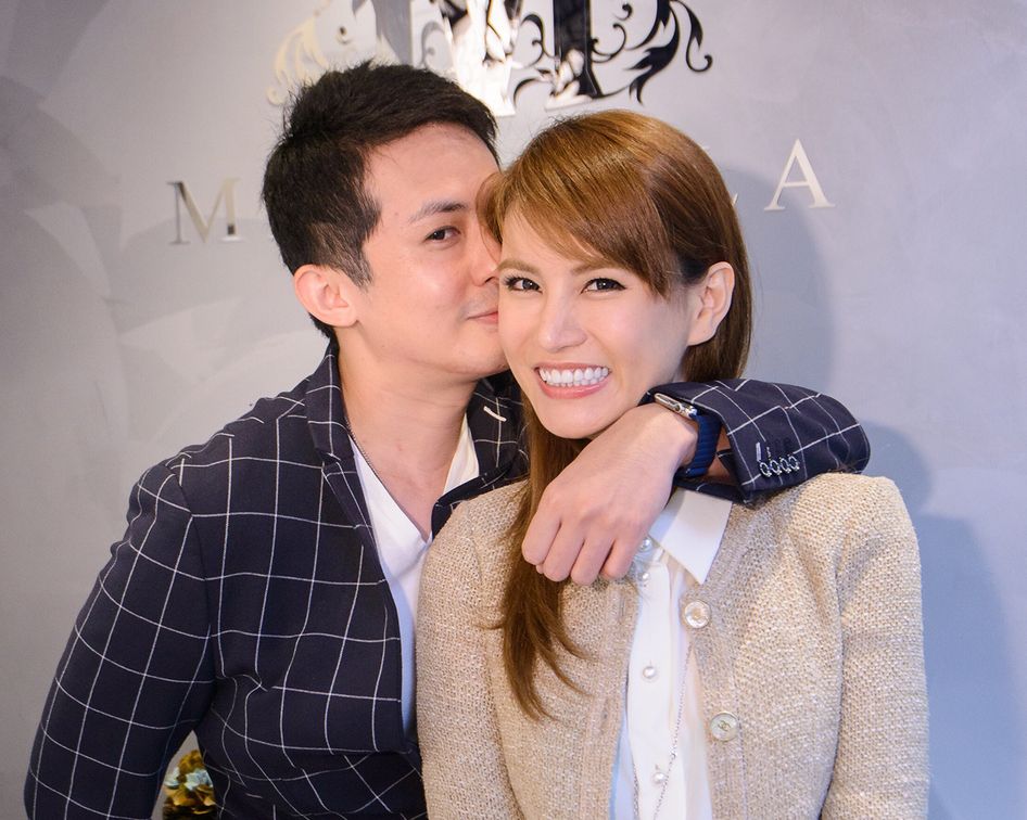 盛品儒與太太蔡一鳯。資料圖片