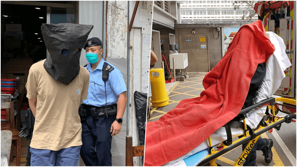 19歲無業男涉嫌於昨日闖進慈雲山一間茶餐廳疑和老闆娘政見不合、涉斬傷老闆娘。